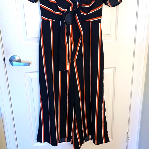 Lush Striped Front Tie Jumper - Picture 5 of 8